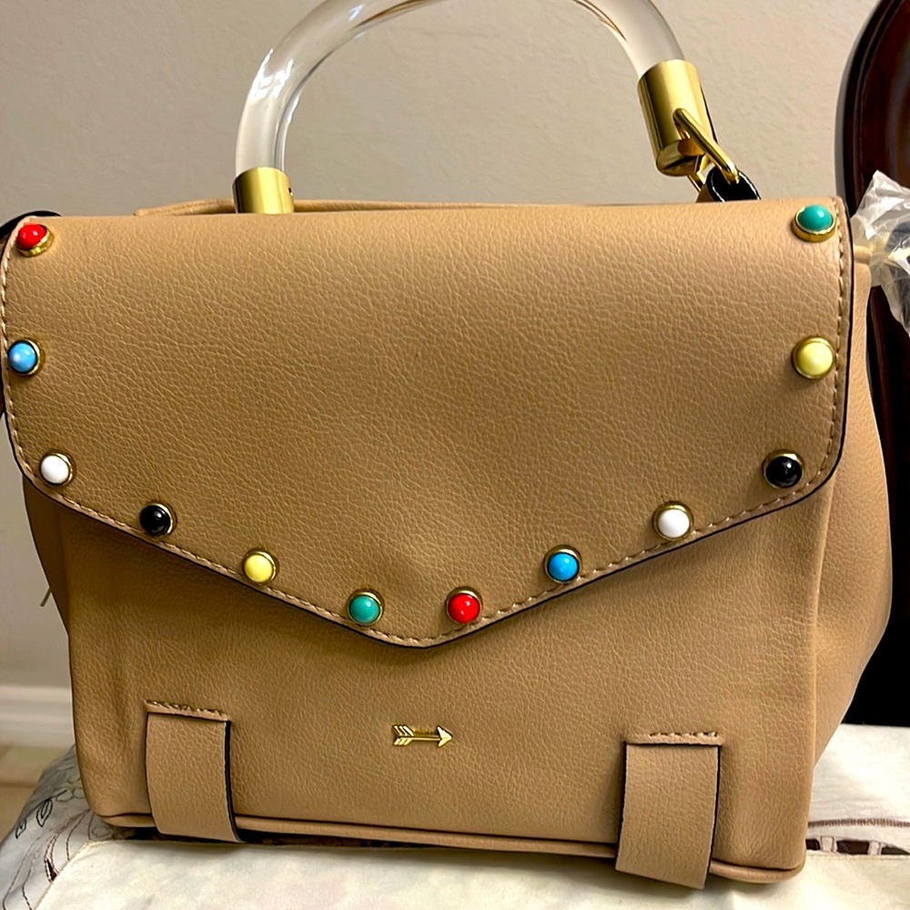 Beige Mini Bag with Straps